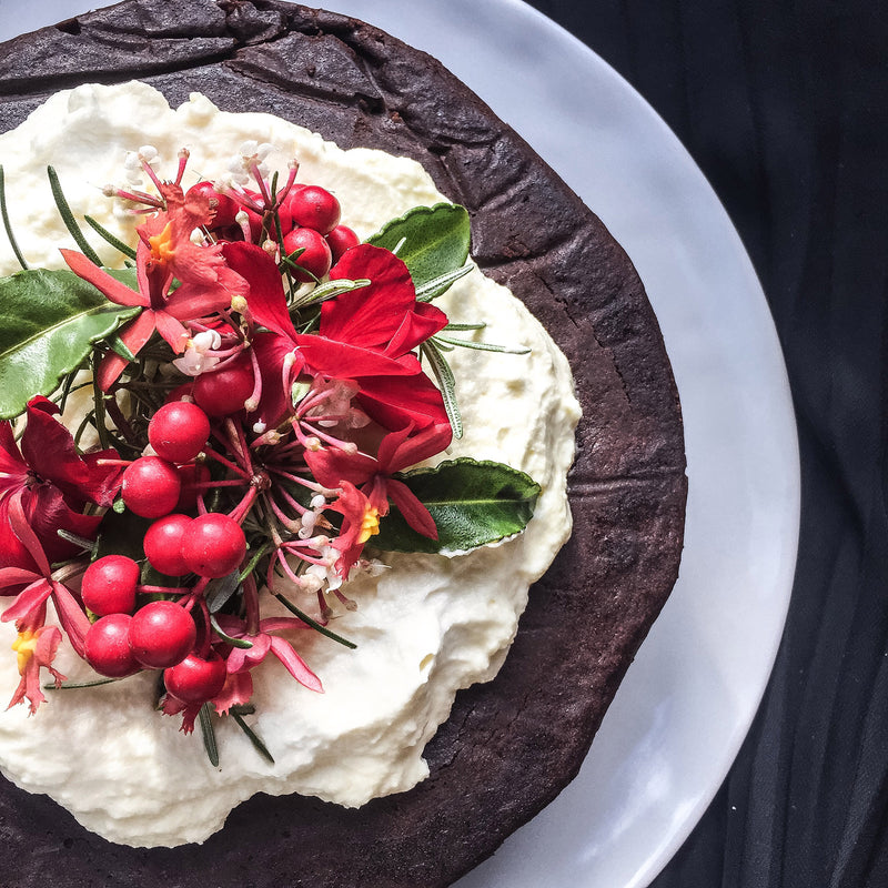 Flourless 'Blackout' Forest Cake with Coconut Cream