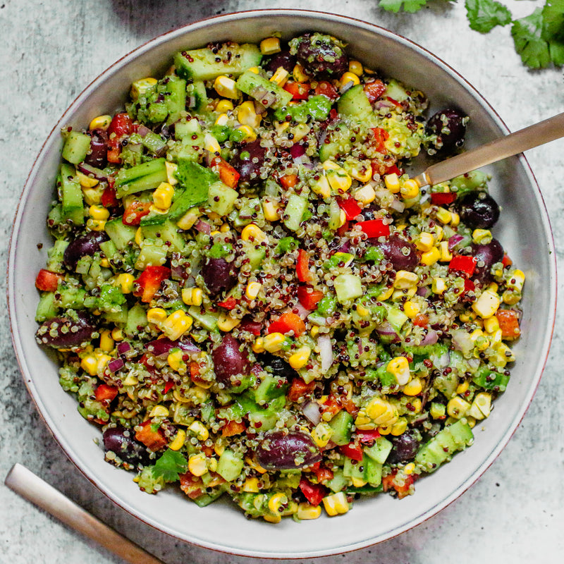 Moroccan Summer Quinoa Salad with Herby Chermoula