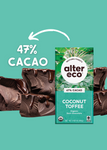 coconut toffee organic dark chocolate 47% cacao