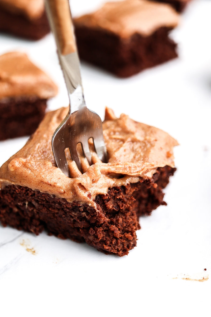 Date Sweetened Chocolate Peanut Butter Brownies