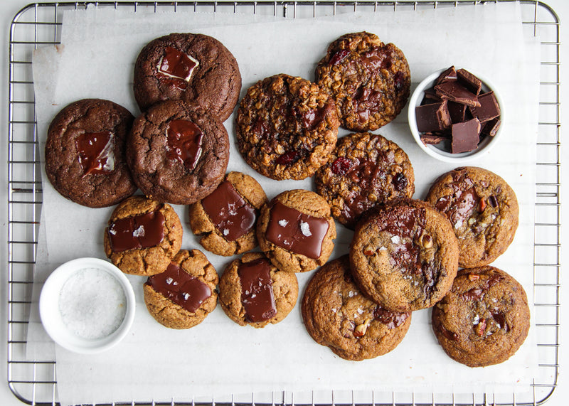 Salted Chocolate Peanut Butter Thumbprints