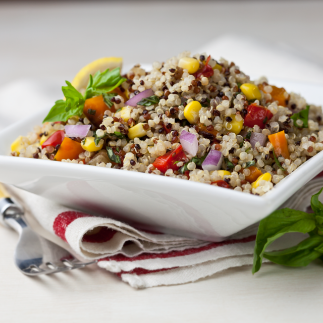 Quinoa Salad with Sweet Corn & Tomato