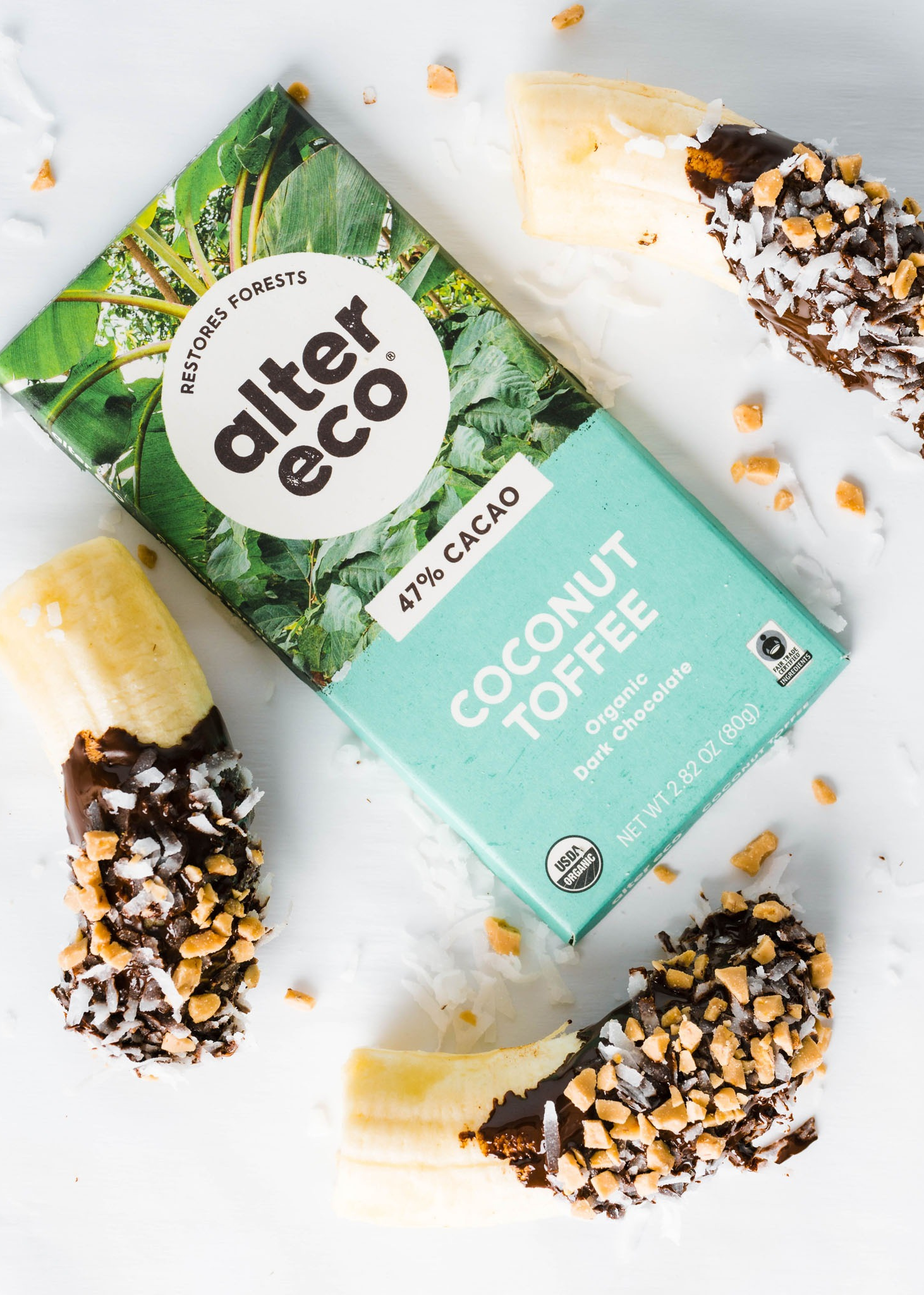 Alter Eco Dark Coconut Toffee Bar, 2.82 Oz - Food 4 Less