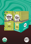 alter eco truffle thins sweet ginger organic dark chocolate box