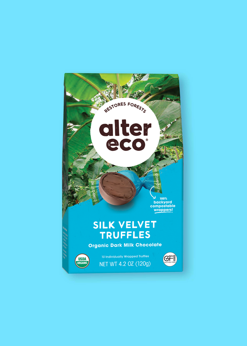 silk velvelt truffles organic dark chocolate