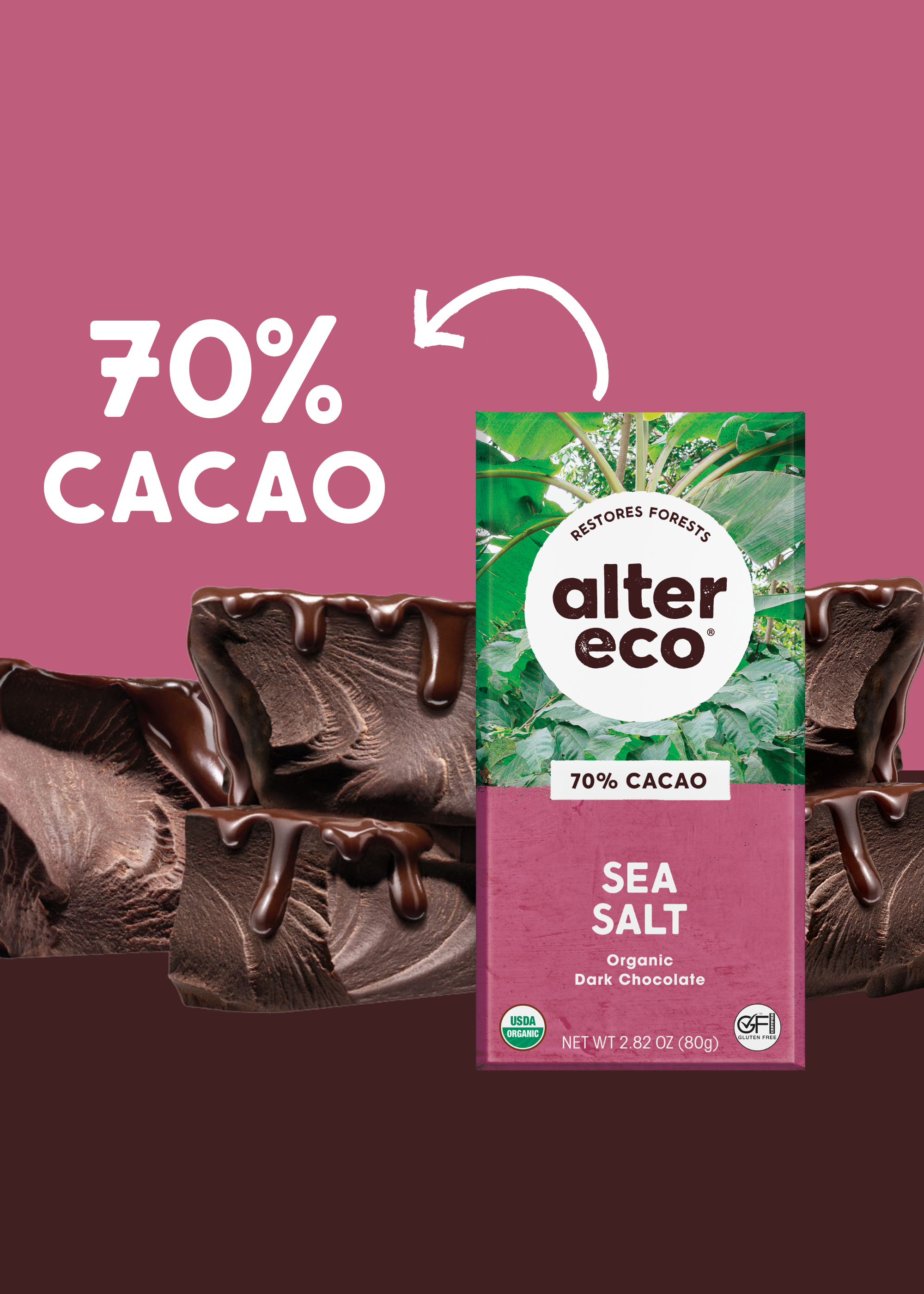 Alter Eco | Dark Chocolate Bars Variety Pack | Pure Dark Cocoa, Fair Trade,  Organic, Non-GMO, Gluten Free with Digital Recipe Guide (10-Pack Dark