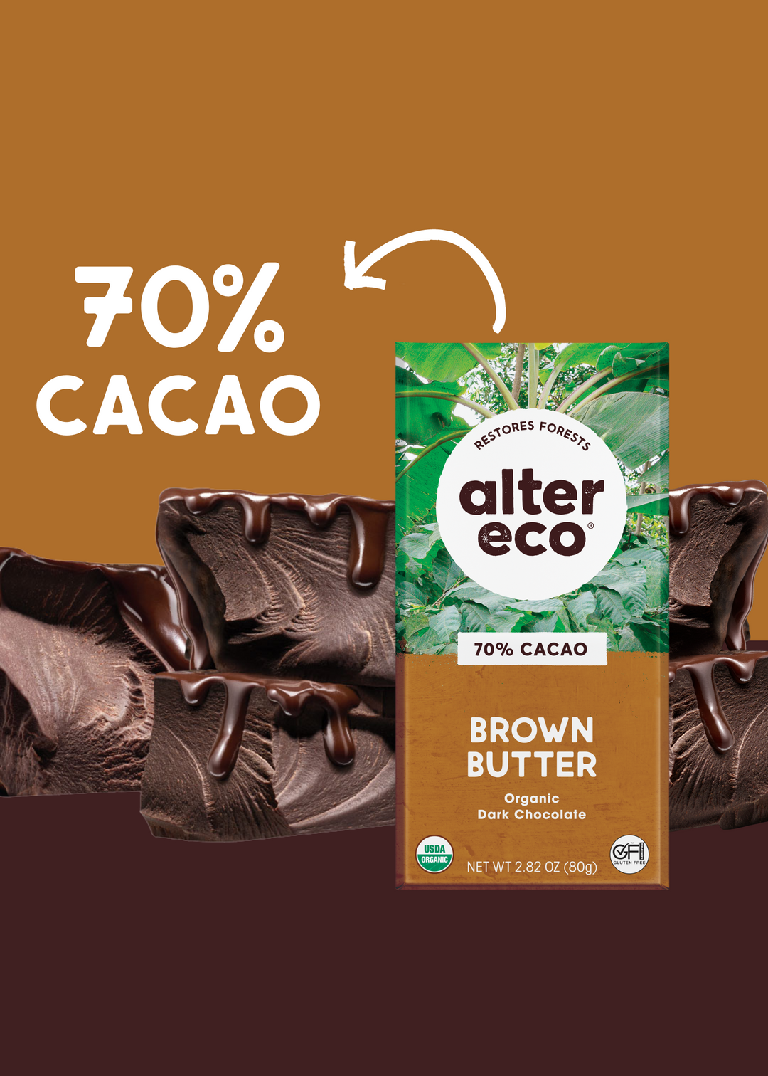 Brown butter 70% cacao