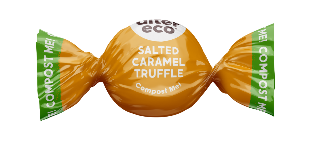 salted caramel truffle compostable