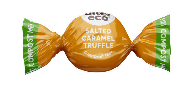 salted caramel truffle compostable