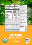 Almond Blackout Organic Dark Chocolate facts