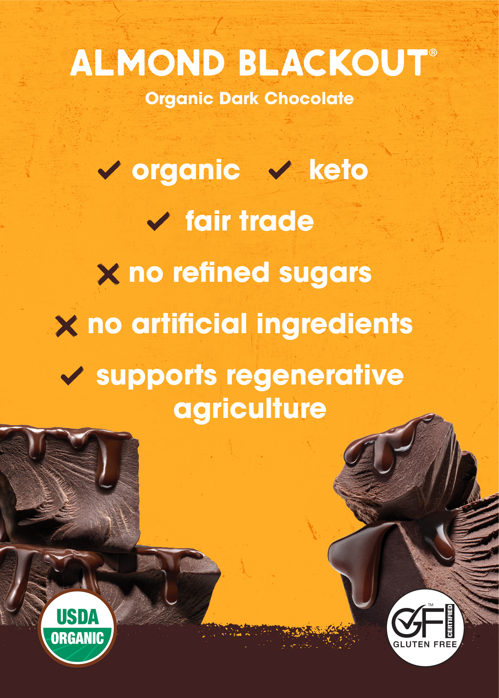 85% Cacao | Almond Blackout Chocolate Bar | Alter Eco Foods