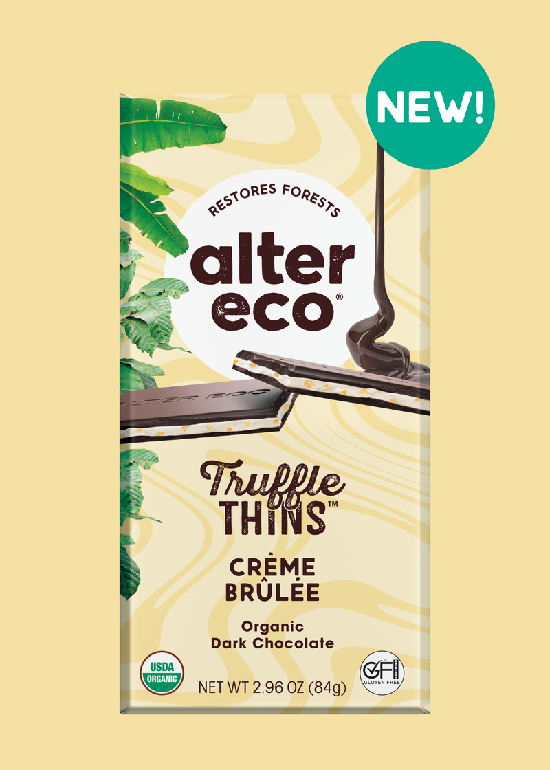 Alter ECO: Salted Caramel Truffle Thins Chocolate Bar, 2.96 oz
